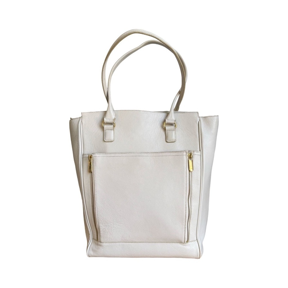 Banana Republic White Dianne Tote Leather